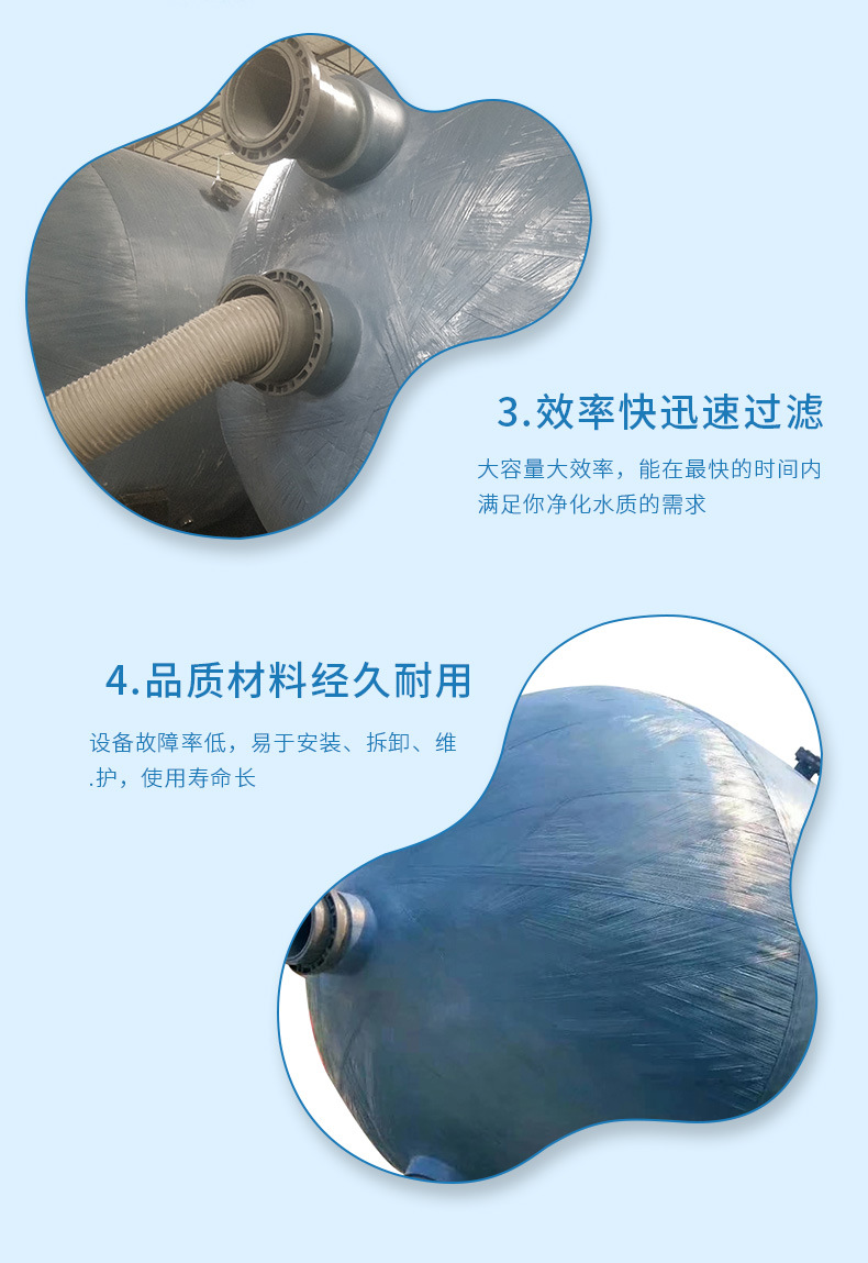 SW大型玻璃纖維單層臥式砂缸過濾器(圖9)